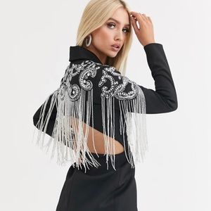 ASOS Western Fringe Blazer Mini Dress
